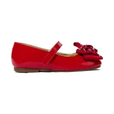 Балетки с бантом