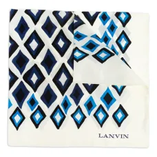 Шелковый платок с геометричным принтом