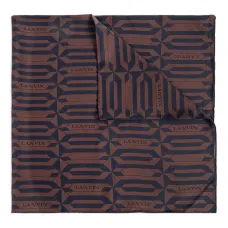 Шелковый платок с геометричным узором