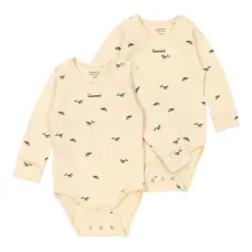 Комплект из двух боди с принтом