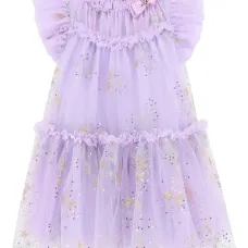 Платье с пайетками и оборками