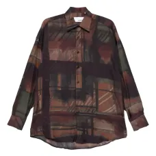 Рубашка с абстрактным принтом