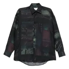 Рубашка с абстрактным принтом