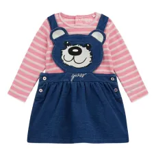 Комплект из боди и платья в полоску Комплект из боди и платья в полоску