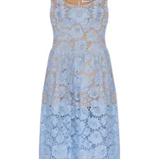 Платье миди из цветочного кружева