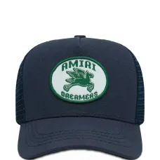 Бейсболка из сетчатого материала с нашивкой-логотипом