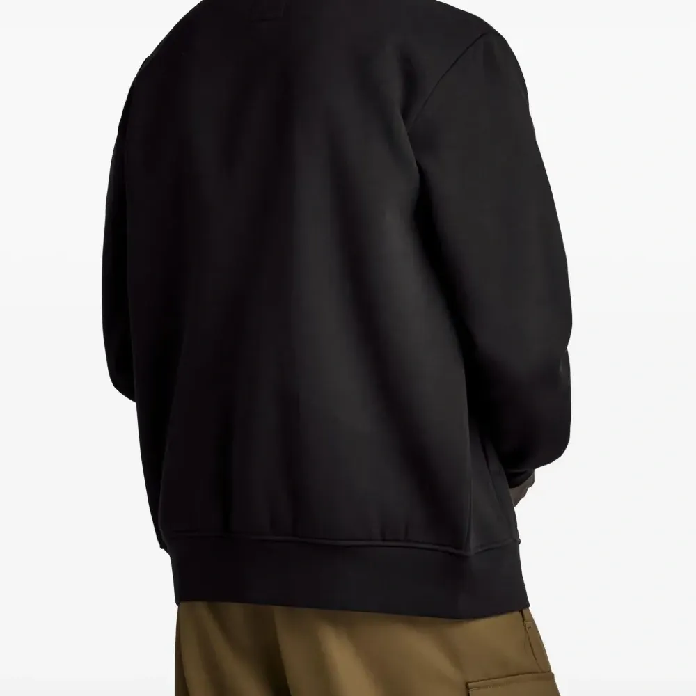 Толстовка на молнии с вышитым логотипом