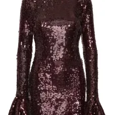 Платье мини с пайетками