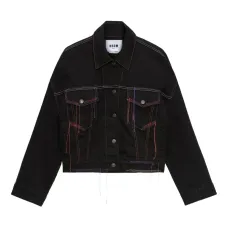 Джинсовая куртка с декоративной прострочкой