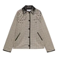 Пальто с воротником в клетку Пальто с воротником в клетку