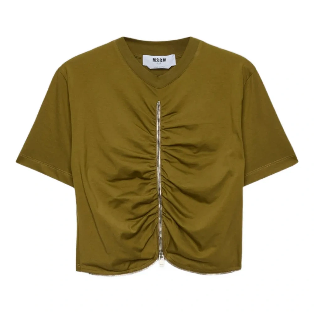 Футболка с молнией