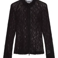 Кружевная рубашка на молнии