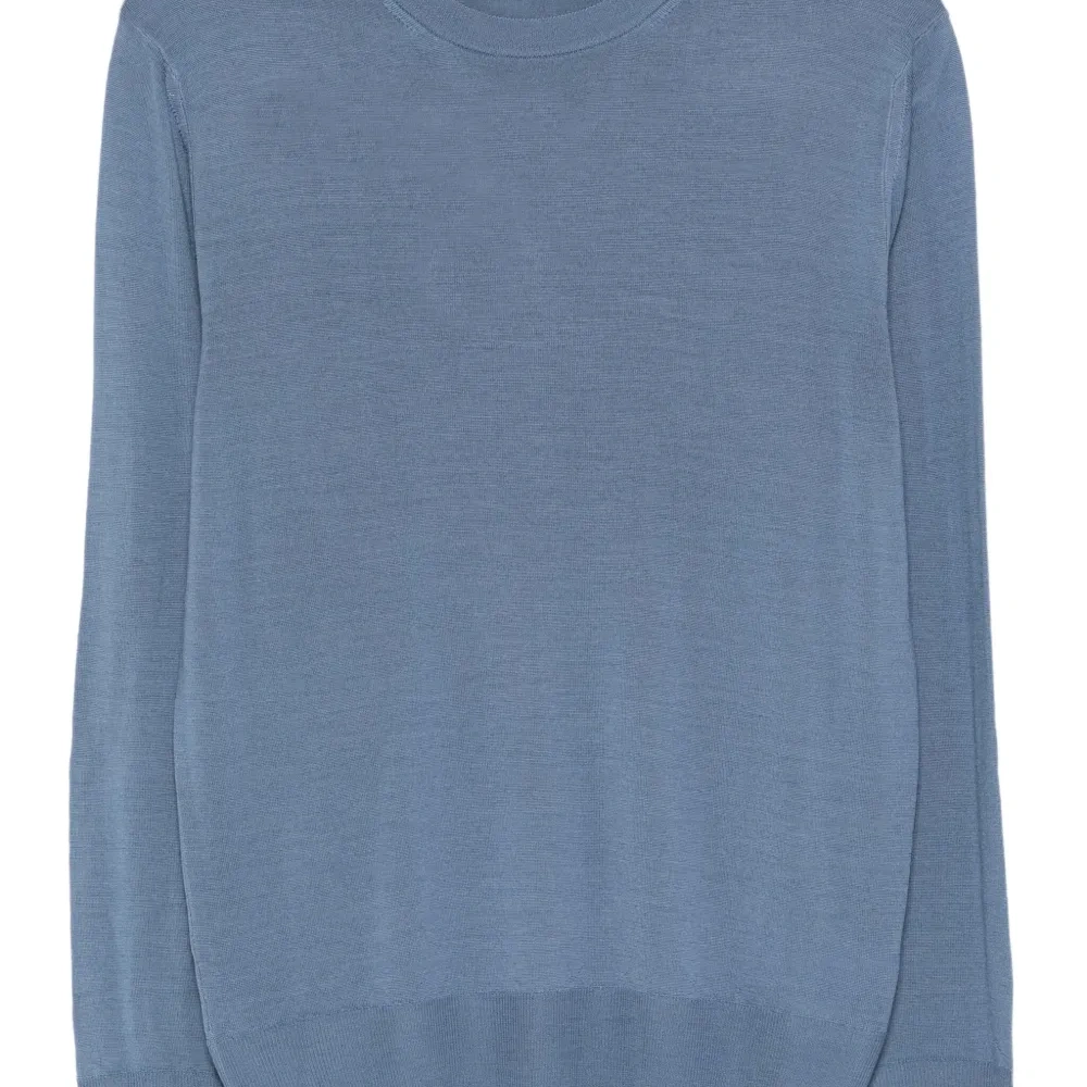 Шерстяная футболка с круглым вырезом