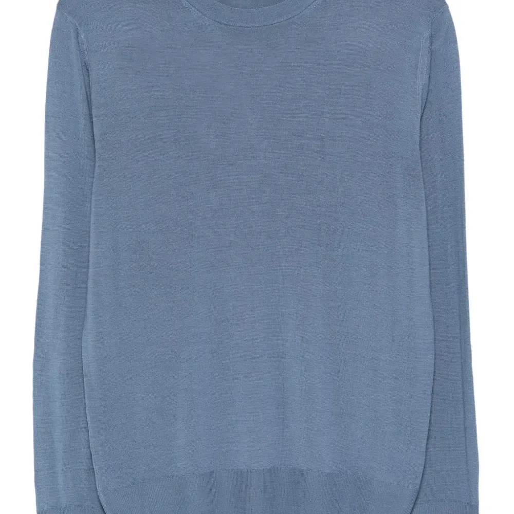 Шерстяная футболка с круглым вырезом