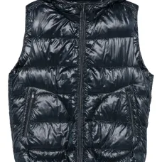 Стеганый жилет с капюшоном