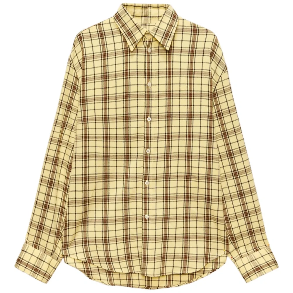 Клетчатая рубашка с длинными рукавами