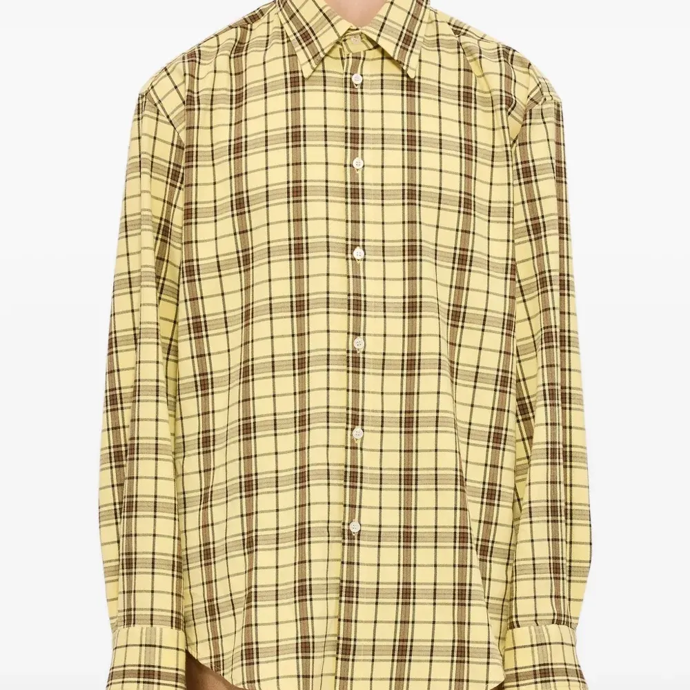 Клетчатая рубашка с длинными рукавами