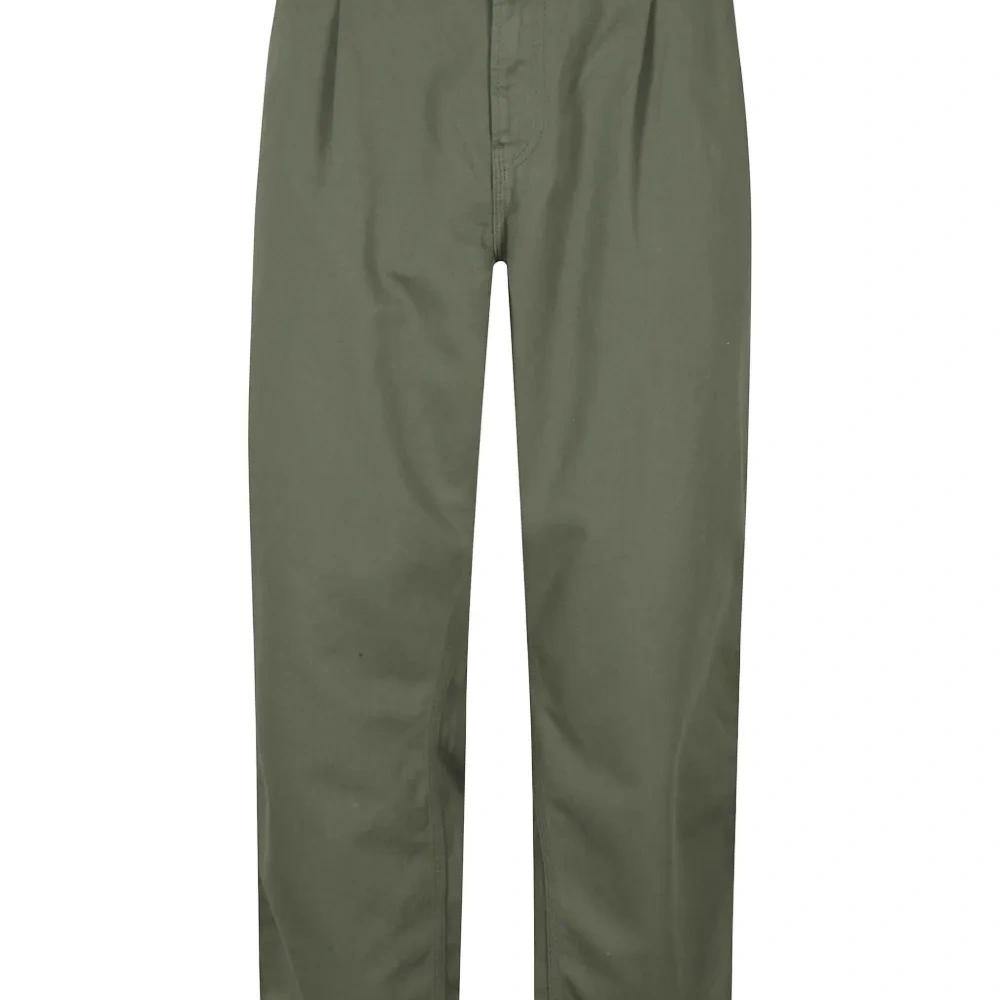 Плиссированные брюки прямого кроя