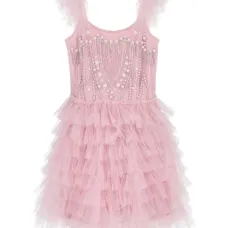 Комплект из платья и блумеров с оборками