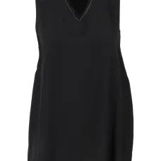 Атласный топ с тюлем