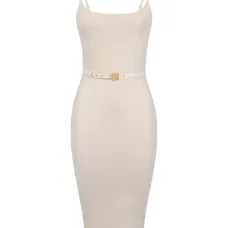 Платье с поясом