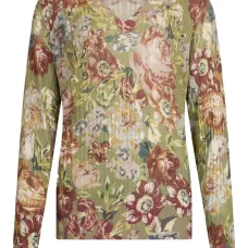 Свитер в рубчик с цветочным принтом Свитер в рубчик с цветочным принтом