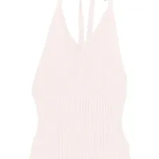 Топ Delia в рубчик с вырезом халтер