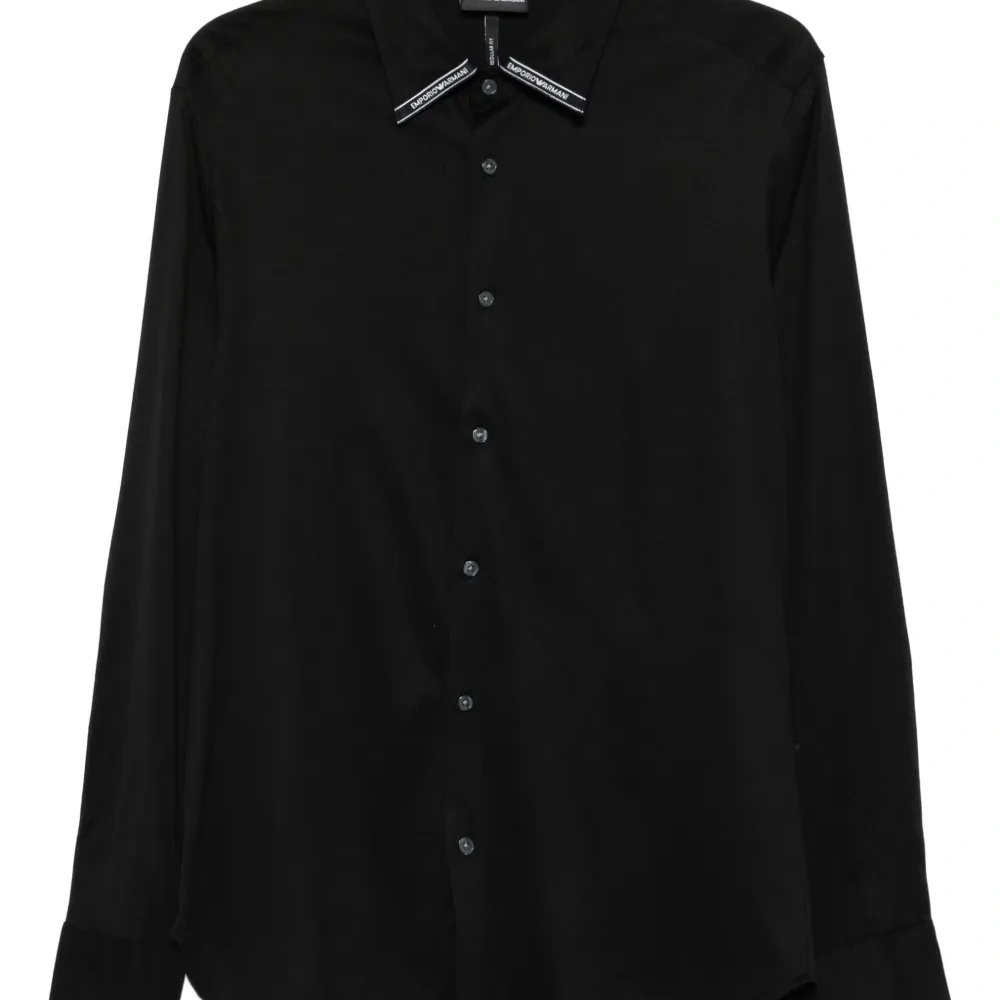 Рубашка с длинными рукавами и логотипом