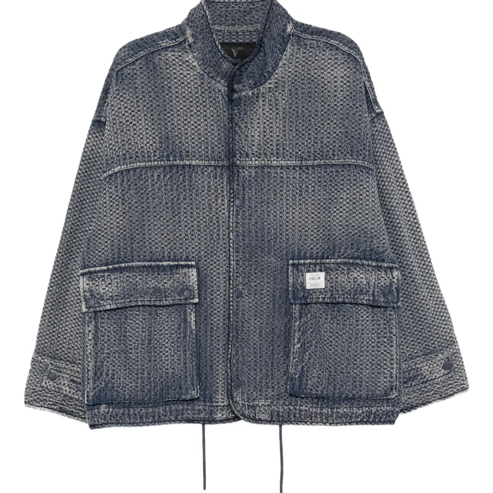 Стеганая джинсовая куртка