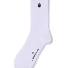 Носки в рубчик с вышитым логотипом