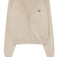 Кардиган с вышитым логотипом