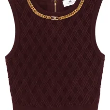 Укороченный топ с цепочкой Укороченный топ с цепочкой