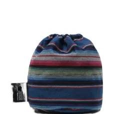 Полосатая сумка-мессенджер с кулиской