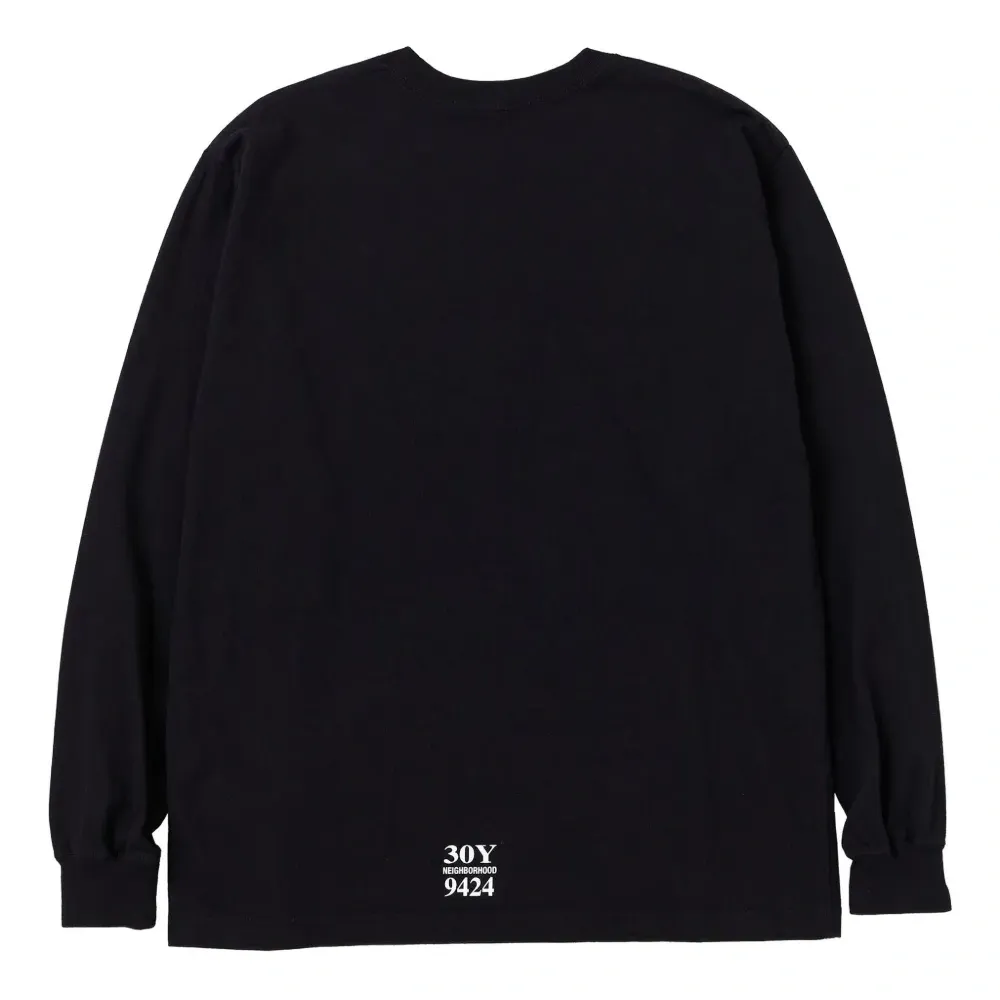 Футболка с длинными рукавами и принтом