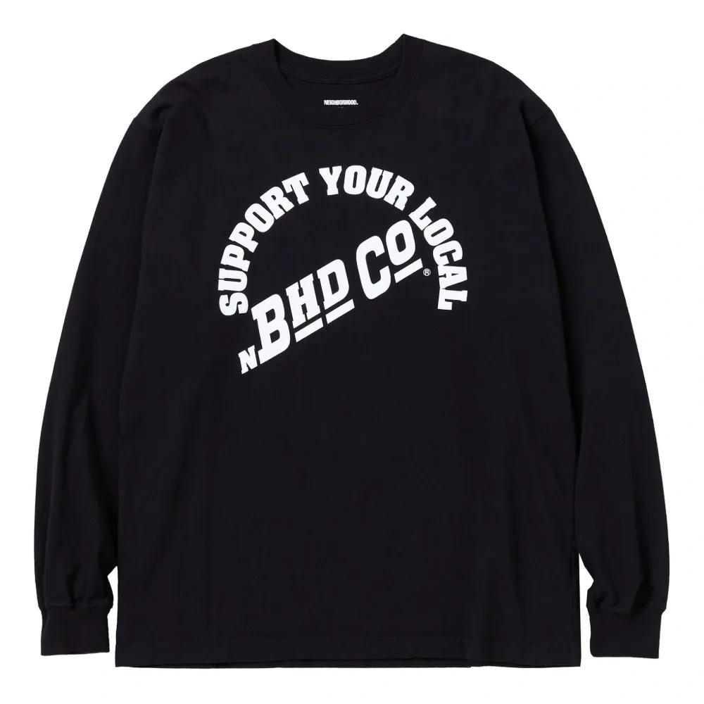 Футболка с длинными рукавами и принтом