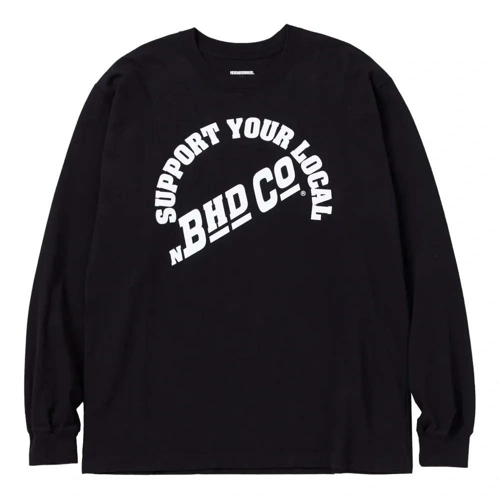 Футболка с длинными рукавами и принтом