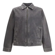 Джинсовая куртка на молнии