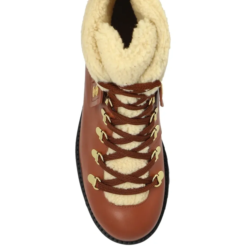 Ботинки хайкеры Heidi с отделкой из овчины