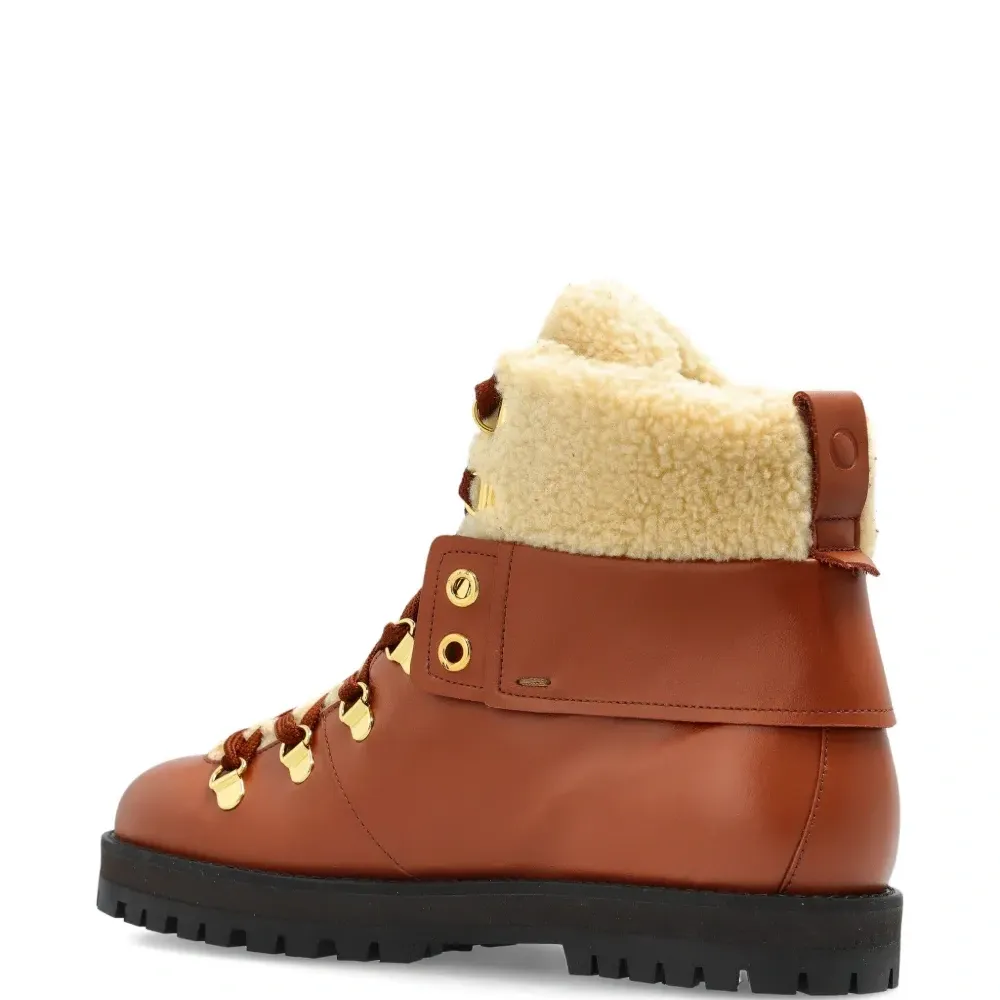 Ботинки хайкеры Heidi с отделкой из овчины