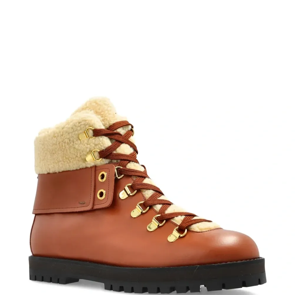 Ботинки хайкеры Heidi с отделкой из овчины