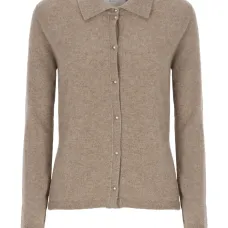 Кардиган на пуговицах с воротником