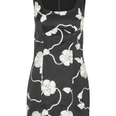 Платье мини с цветочным принтом