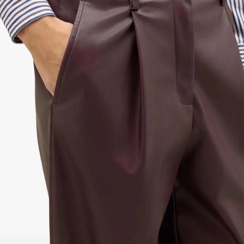 Брюки из искусственной кожи