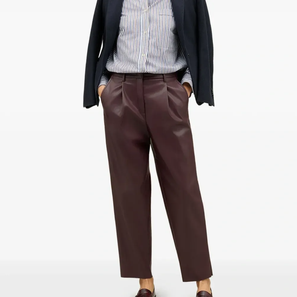 Брюки из искусственной кожи