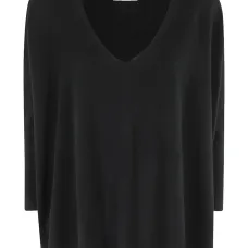 Кашемировый свитер с V-образным вырезом