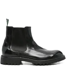 Кожаные ботинки с эластичными вставками Кожаные ботинки с эластичными вставками