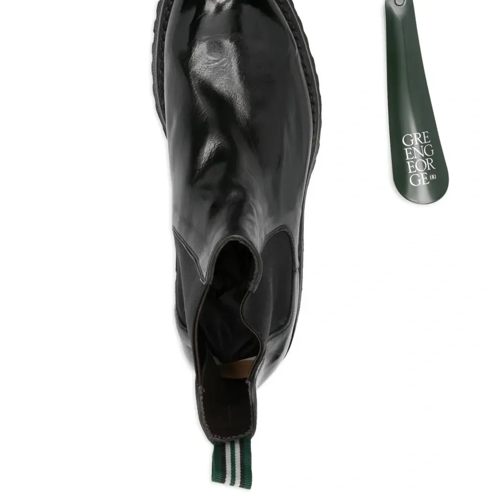 Кожаные ботинки с эластичными вставками