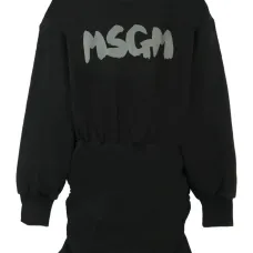 Платье с кулиской и логотипом