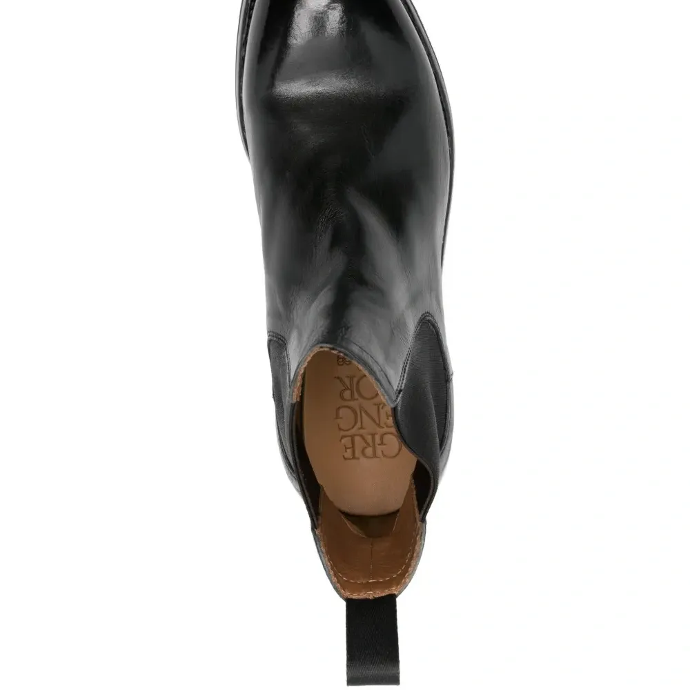 Кожаные челси с эластичными вставками