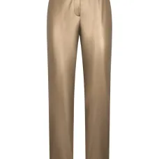 Брюки из искусственной кожи с эффектом металлик